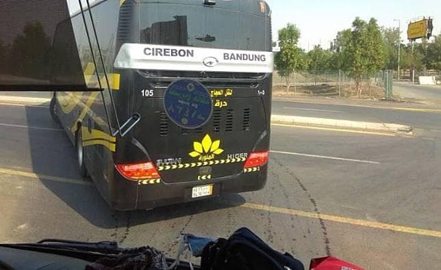 Bus jurusan Cirebon - Bandung di Arab Saudi. (Okezone/Rizka Diputra)