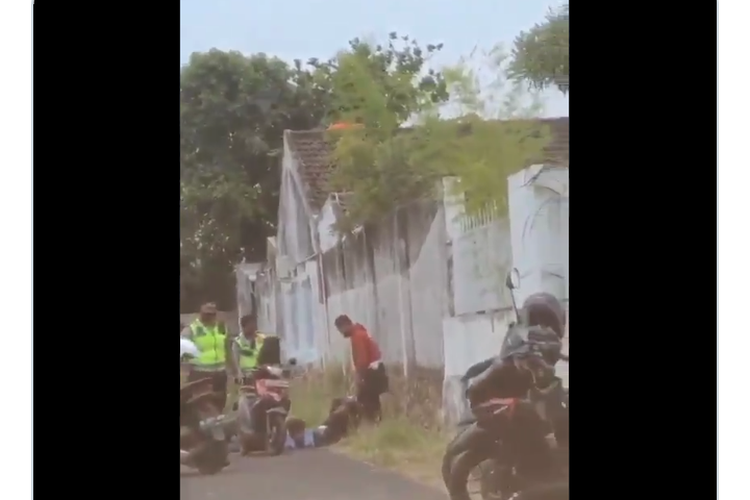 Beredar video mahasiswa di Lampung diduga diculik terkait aksi unjuk rasa menolak UU Cipta Kerja.(Kompas/Twitter)