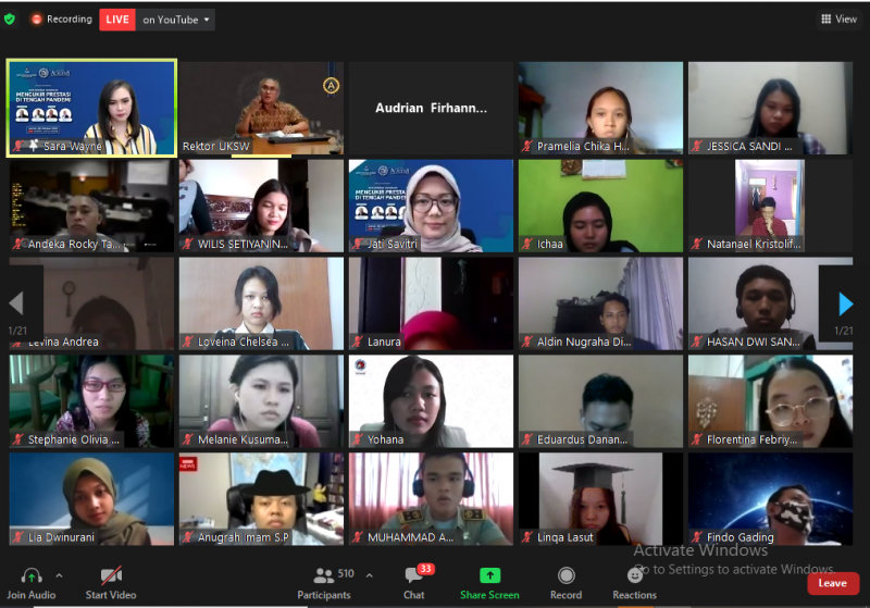 Webinar Mengukir Prewstasi di tengah pandemi. (Webinar)<br>