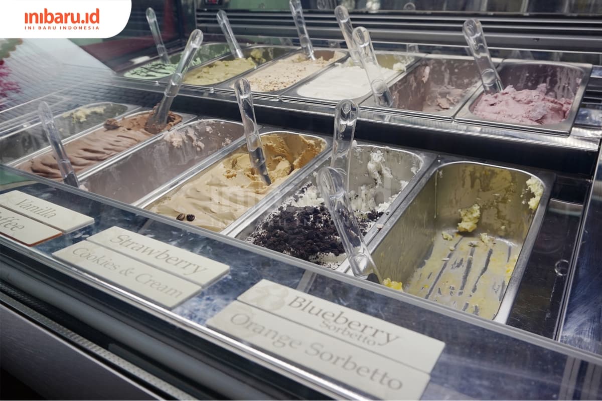 Bar gelato yang ada di Rabbit Gelato. (Inibaru.id/ Ida Fitriyah)