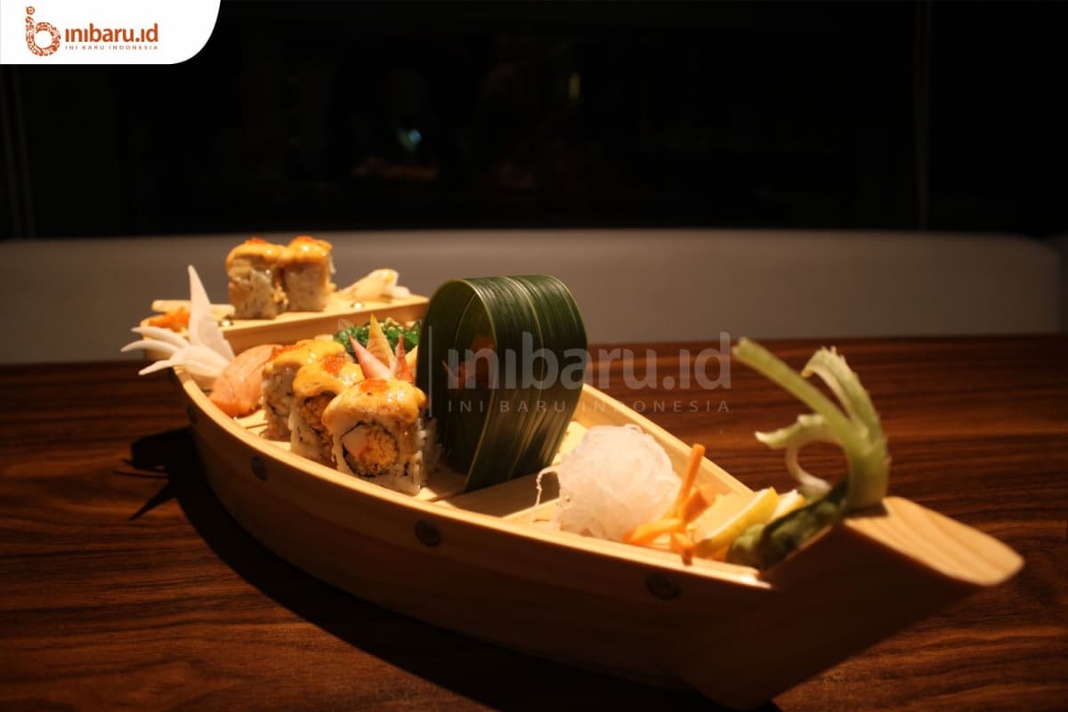Q Boat Aburi, menu baru di SushiQ. (Inibaru.id/ Ida Fitriyah)