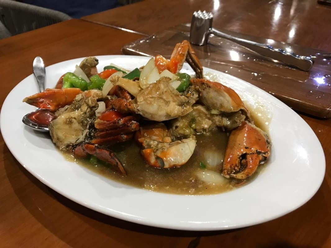 Salah satu menu kepiting di MG Setos. (inibaru.id/ dokumentasi MG Setos Hotel)