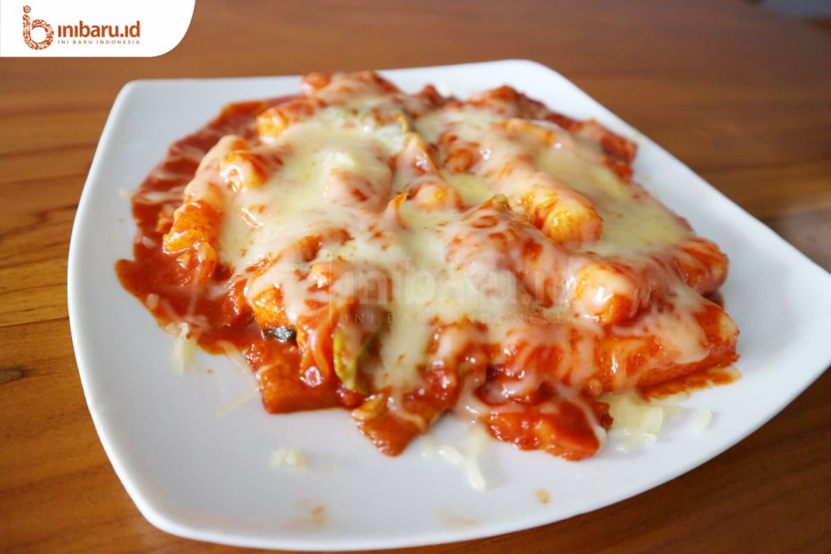 cheese tteokpokki  (Inibaru.id/ Artika Sari)