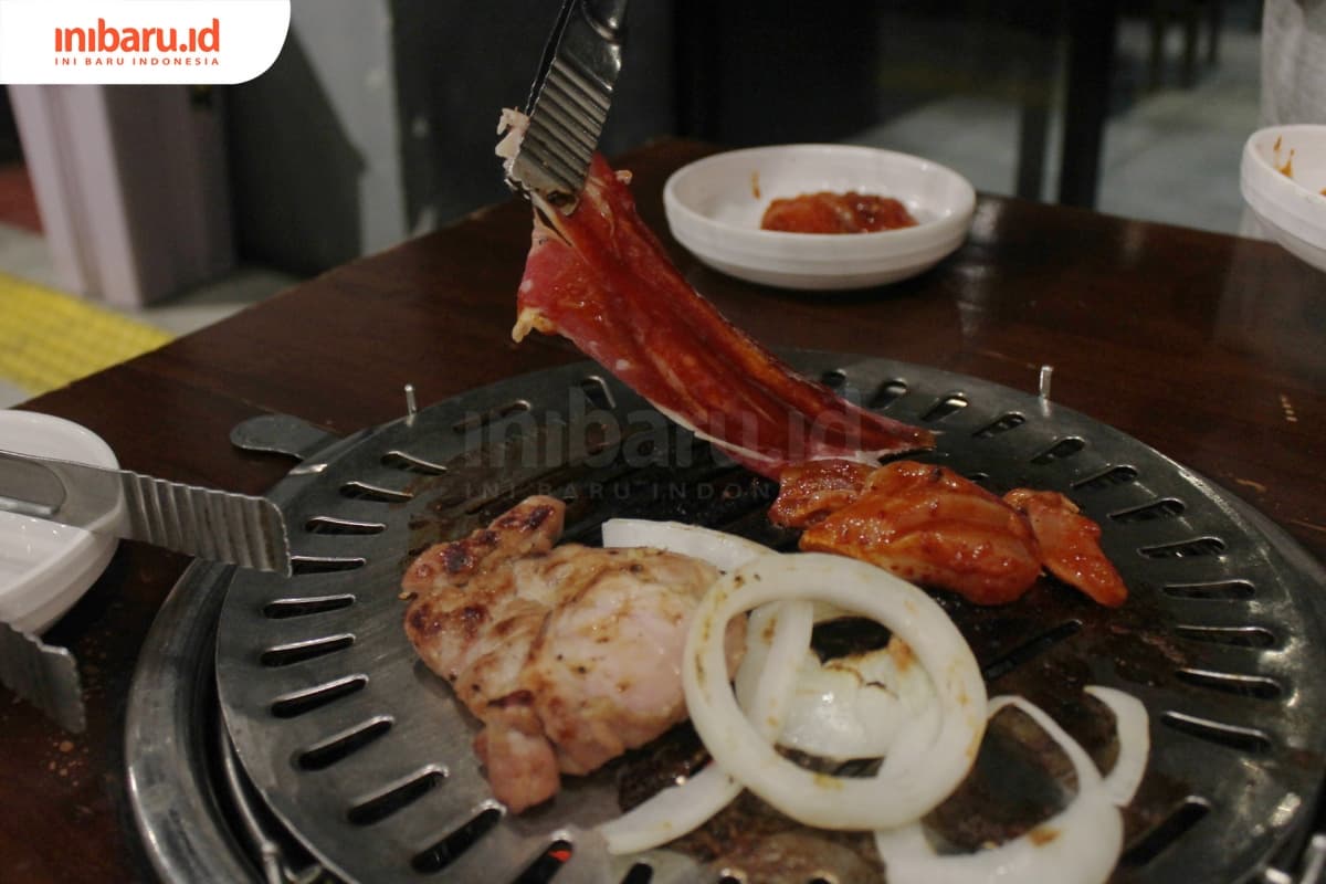 Spicy woosamgyeob. (Inibaru.id/ Annisa Dewi)