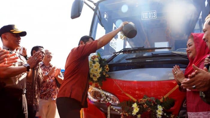 Koridor 7 BRT Trans Semarang diresmikan. (Tribunnews.com)
