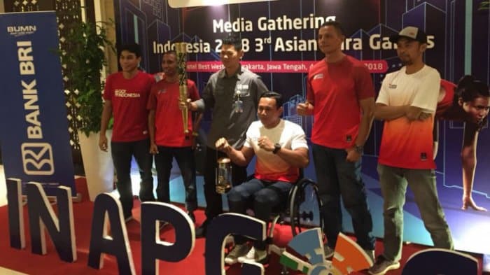 Kirab obor Asian Para Games 2018 dimulai pada Rabu (5/9/2018). (Tabloid Bola/Aprelia Wulansari)