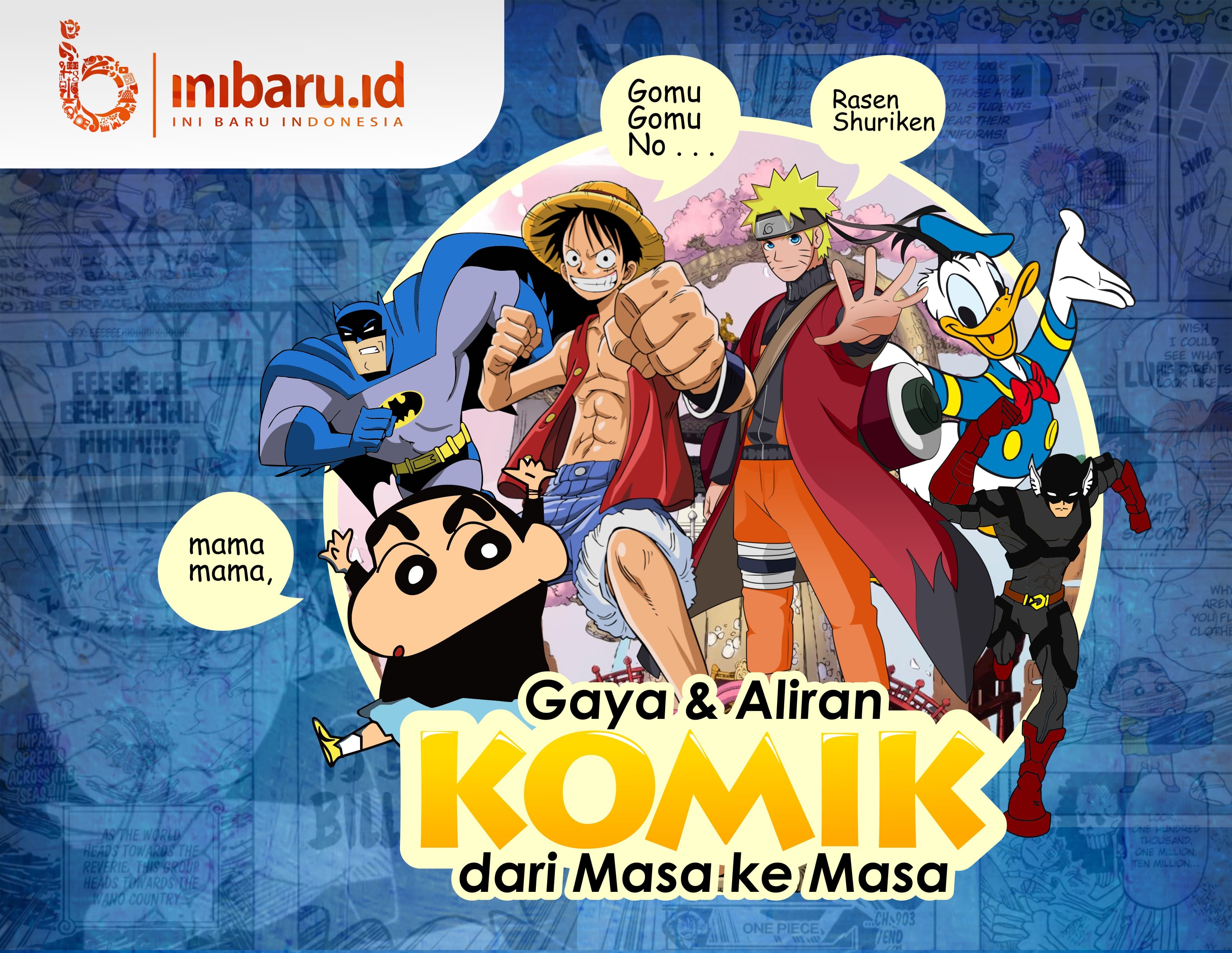 Infografik aliran komik. (Inibaru.id/Nafis Ghifary)