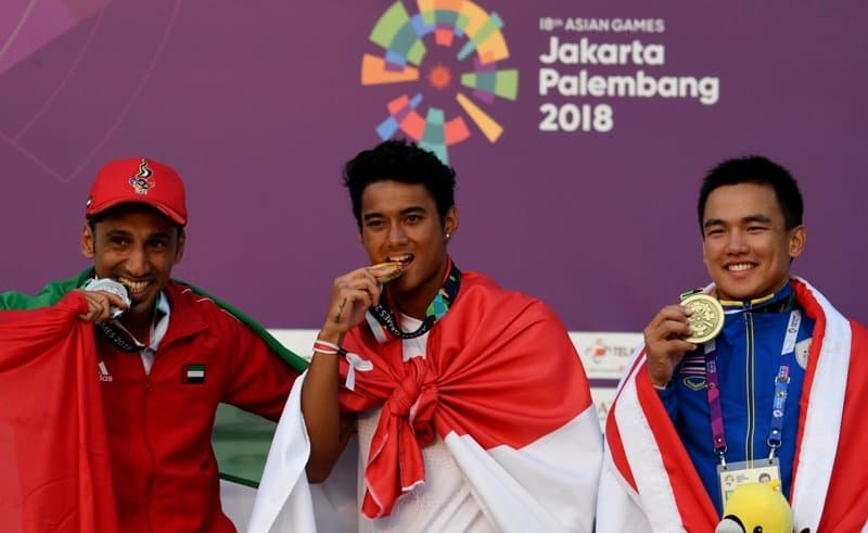Pemerintah rencananya akan mencairkan bonus para atlet Asian Games 2018 pekan depan. (Inasgoc)