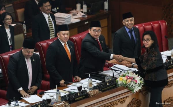RUU PNBP disahkan DPR. (Antara Foto/Dhemas Reviyanto)