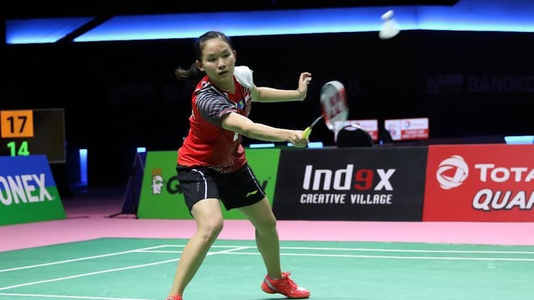 Ruselli Hartawan mengalahkan pemain Tiongkok Li Xuerui. (Humas PBSI)