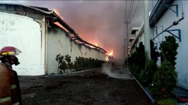Si Jago Merah Lahap Gudang Kapas Sritex