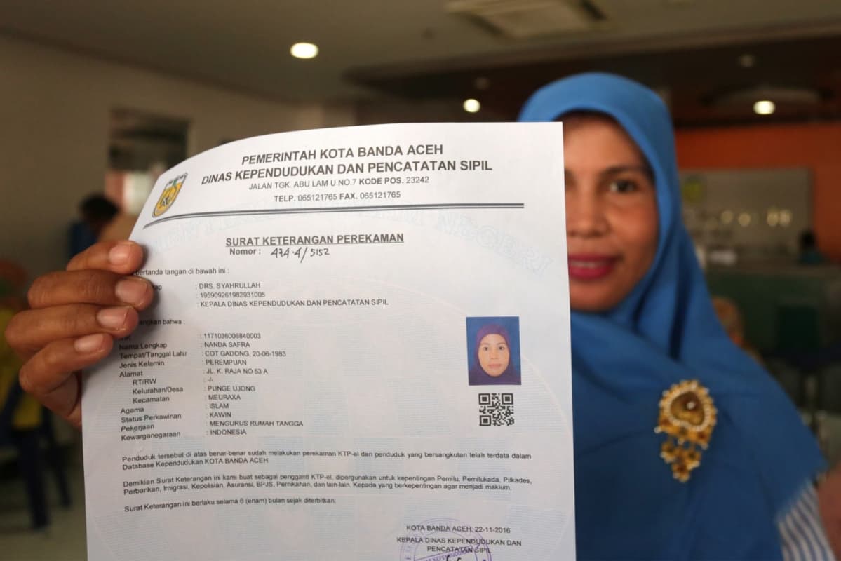 Pemilih bisa gunakan surat keterangan sebagai pengganti sementara ktp elektronik pada Pemilu 2019. (Antara Foto/Irwansyah Putra)