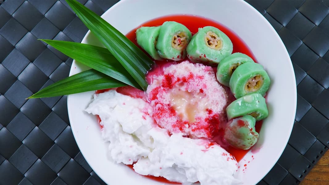 Es Pisang Ijo. (id.tastemade.com)