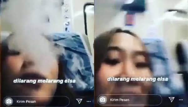 Ilustrasi wanita menggunakan vape. (WinNetNews)