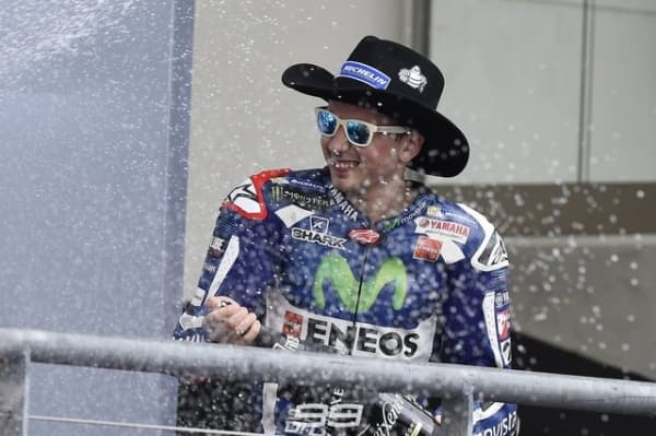Lorenzo saat berhasil menjadi yang terdepan di GP Austin. (Yamaha Moto GP)