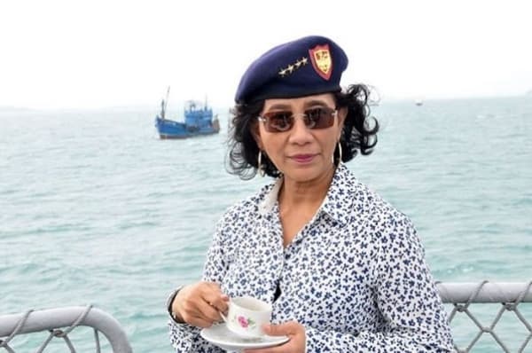 Susi Pudjiastuti Mantan Menteri Kelautan dan Perikanan. (Kumparan)
