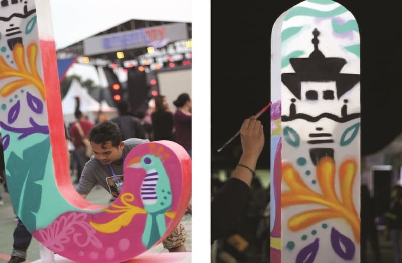 Seni mural kini semakin diminati masyarakat. (Zam-Zam)