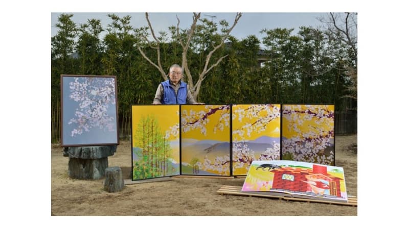 Tatsuo menunjukkan beberapa lukisannya yang dibuat menggunakan Microsoft Excel. (Tipstren.com)