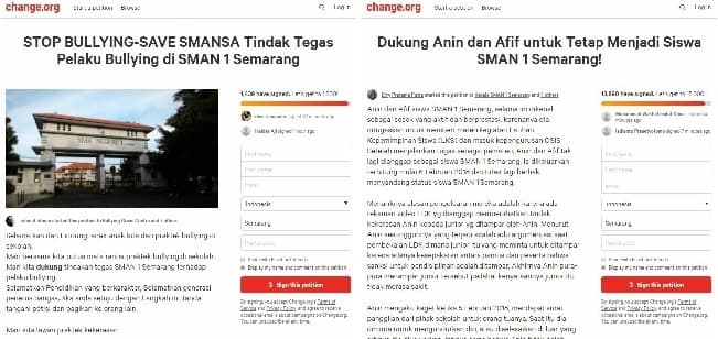 Capture kedua petisi. (Inibaru.id/Dimas DJ)