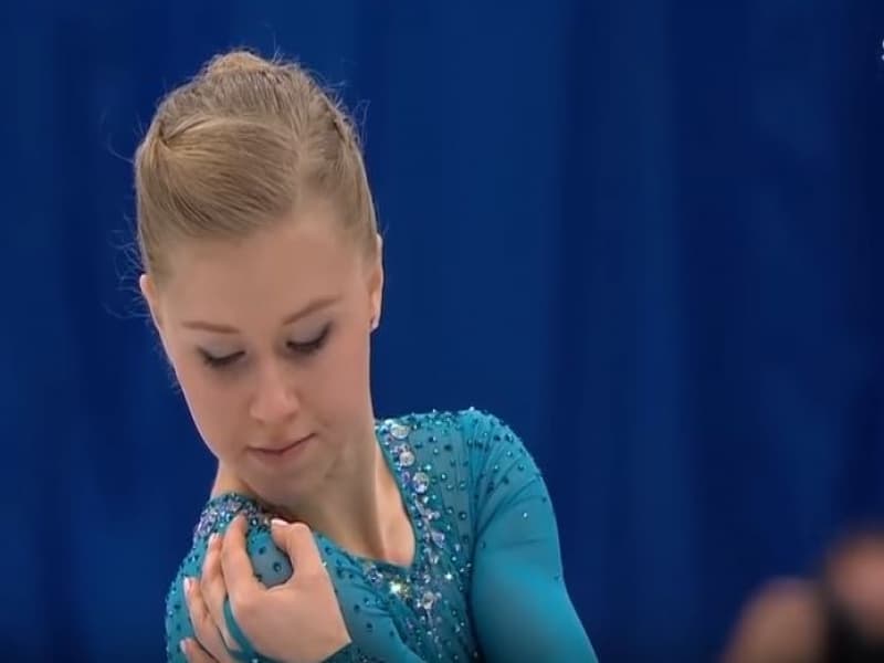 Dasa Grm saat tampil di European Figure Skating Championship 2018. (Youtube.com/Yanurul)