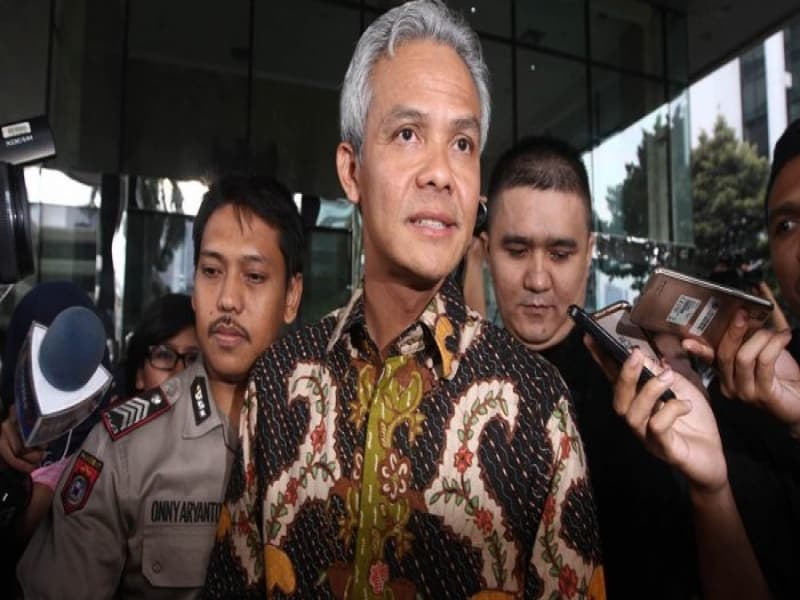 Ganjar Pranowo saat diperiksa KPK pada 2016 lalu. (Tribunnews.com/Herudin)