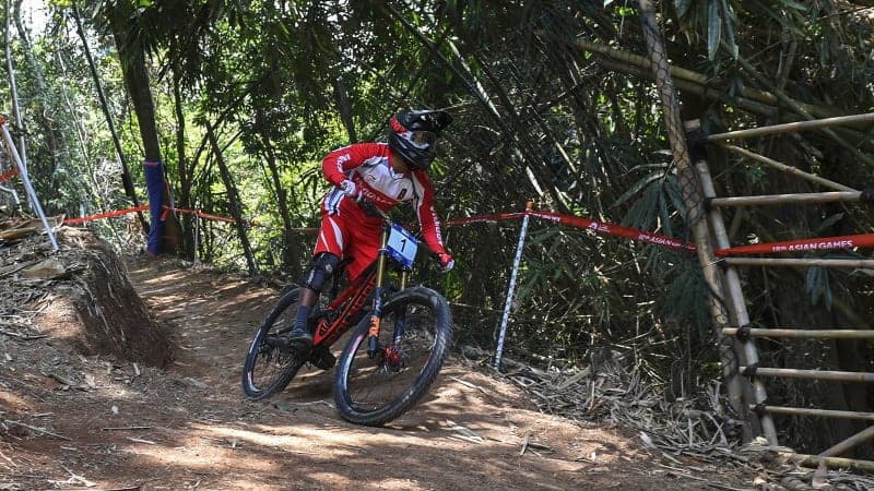 Aksi Khoiful Mukhib. (Antara/Wisnu Novianto)