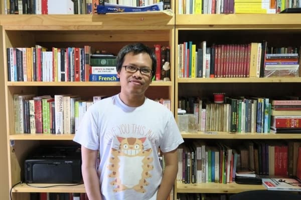 Eka Kurniawan. (Beritagar/Muammar Fikrie)