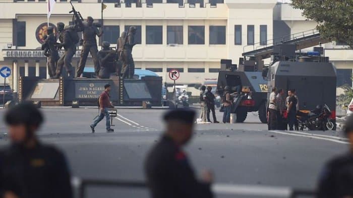 Pengambilalihan Mako Brimob. (Tribunnews.com)