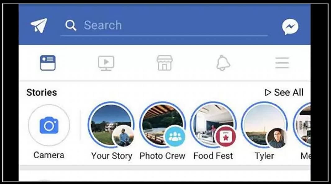 Facebook Stories. (Breakingnews.co.id)