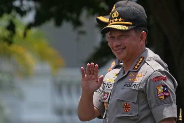 Tito Karnavian diberhentikan dari Kapolri. (Antara Foto/Wahyu Putro A/wsj)
