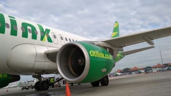 Pesawat Citilink. (Tribunnews/Choirul Arifin)