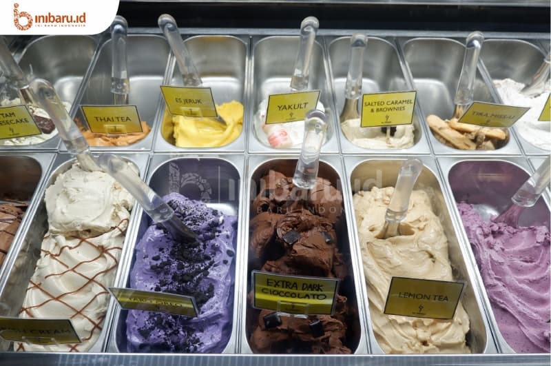Gelato di kedai El Primo Gelatio, Semarang (Inibaru.id/Verawati Meidiana)