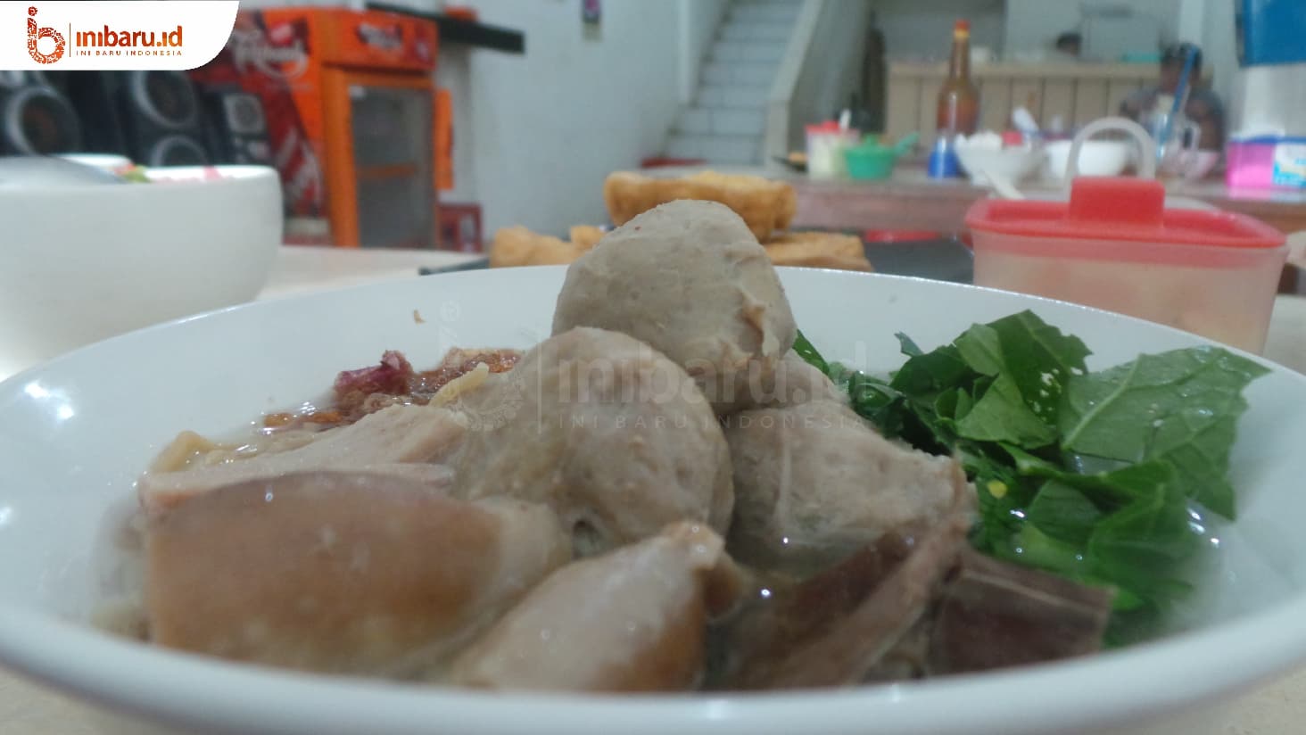 Semangkuk bakso babat Pak Wardi. (Inibaru.id/Verawati Meidiana) 