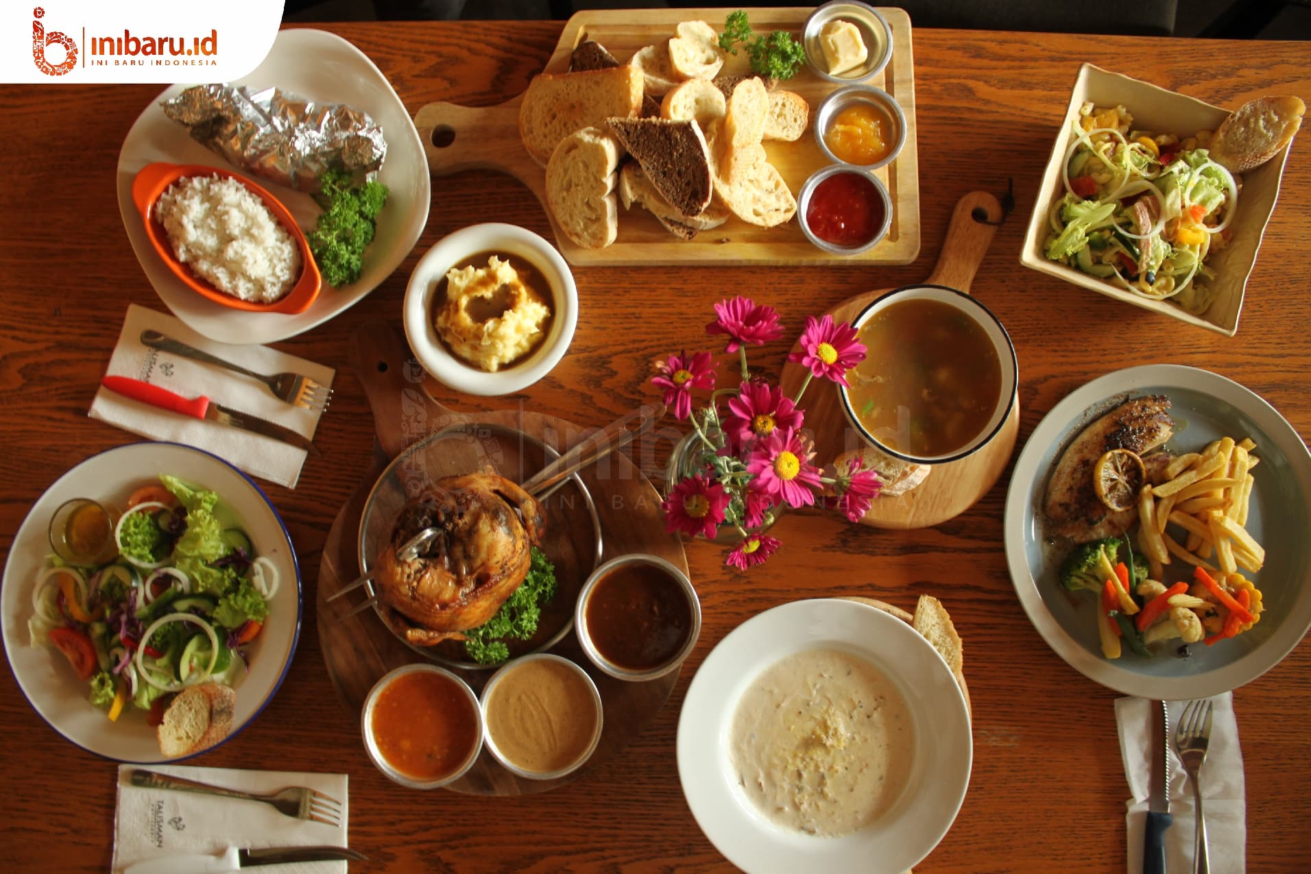 Menu di Talisman Rotisserie dan Basilia. (Inibaru.id/Verawati Meidiana) 