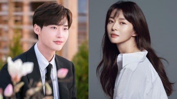 Lee Jong Suk dan Kwon Nara. (Tribunnews)
