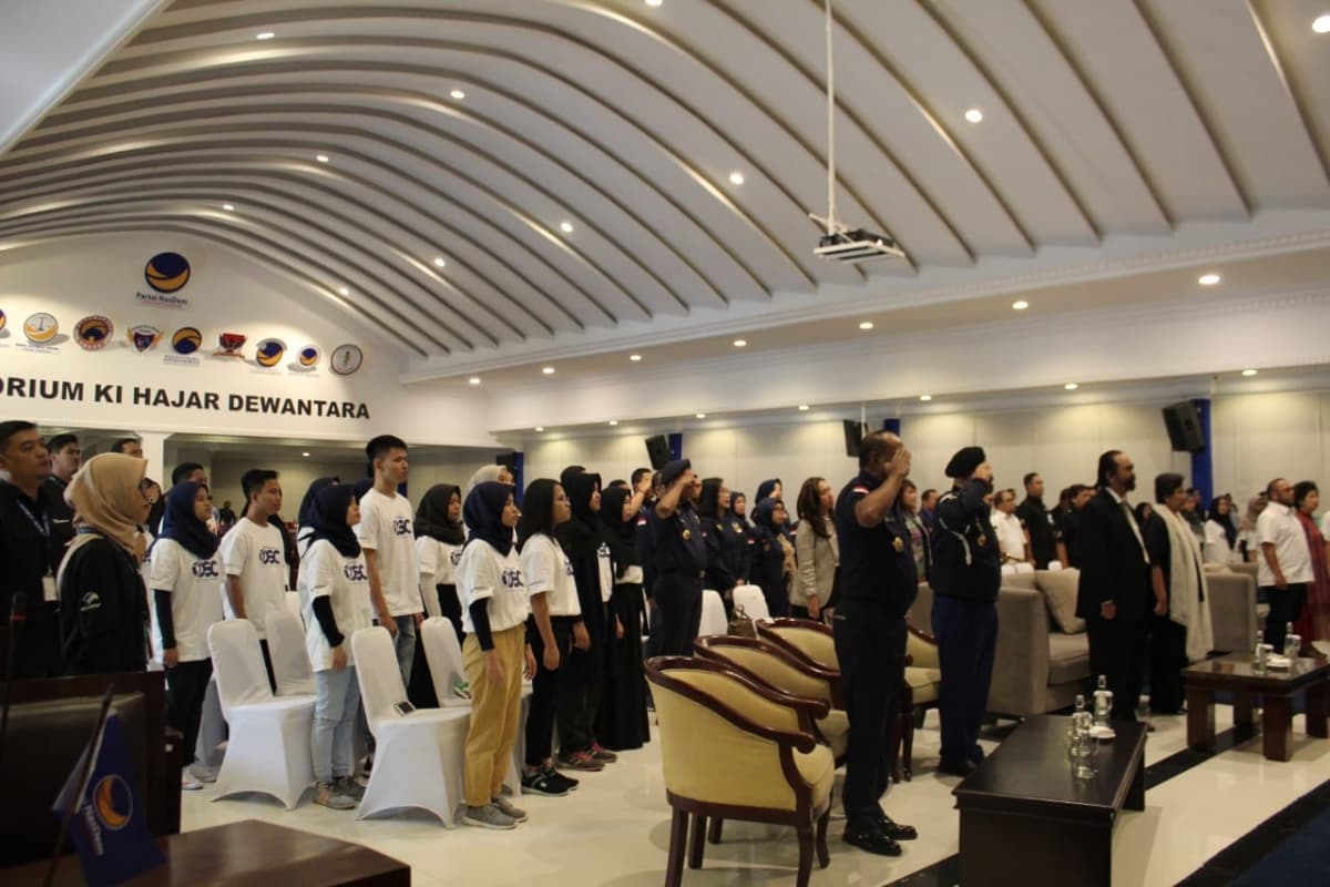 Acara penyerahan dana pendidikan untuk penerima beasiswa OSC. (Medcom.id)