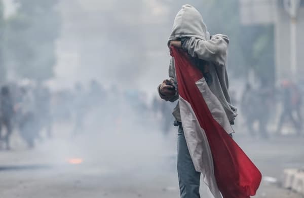 Luthfi, siswa STM yang ditangkap aparat setelah demo di depan gedung DPR/MPR. (Twitter.com/donisetiawan_id)