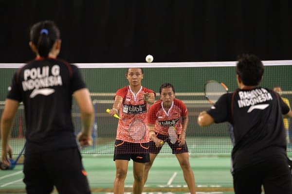 Atlet bulu tangkis Indonesia saat berlatih jelang Piala Sudirman 2019. (Antara Foto/Widodo S Jusuf)