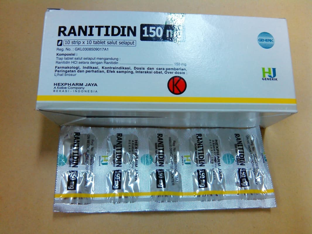 Obat Mag Ranitidine. (Tokopedia)
