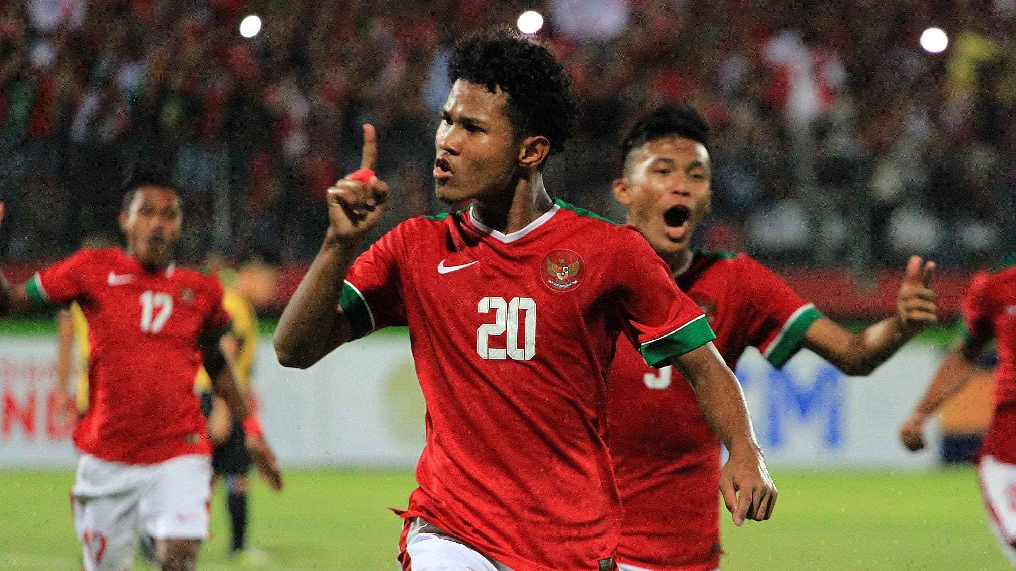 Timnas Indonesia U-16 saat mengalahkan Malaysia di babak semi final. (Vertanews.tv)