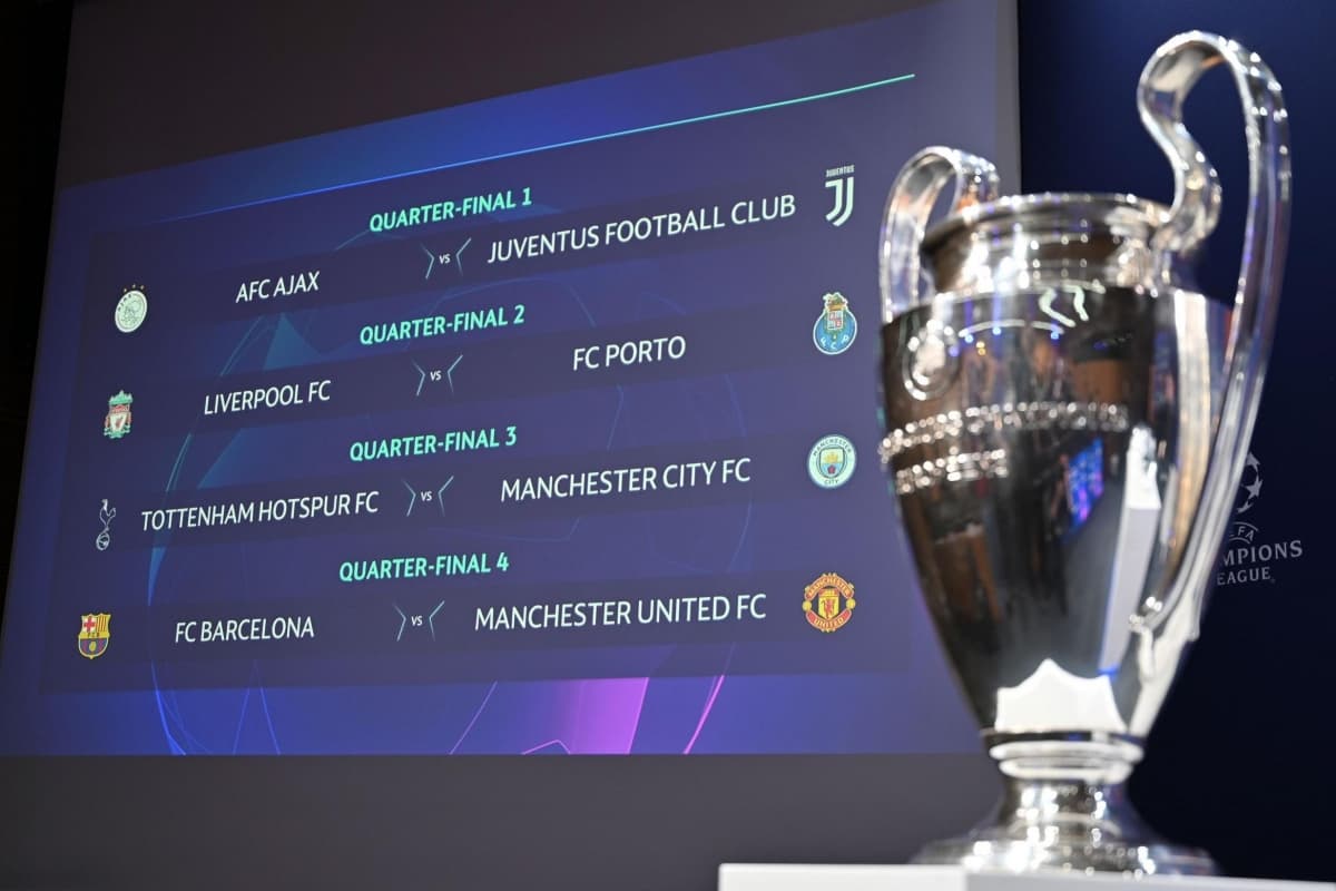 Hasil undian perempat final Liga Champions 2018-2019. (Standard)