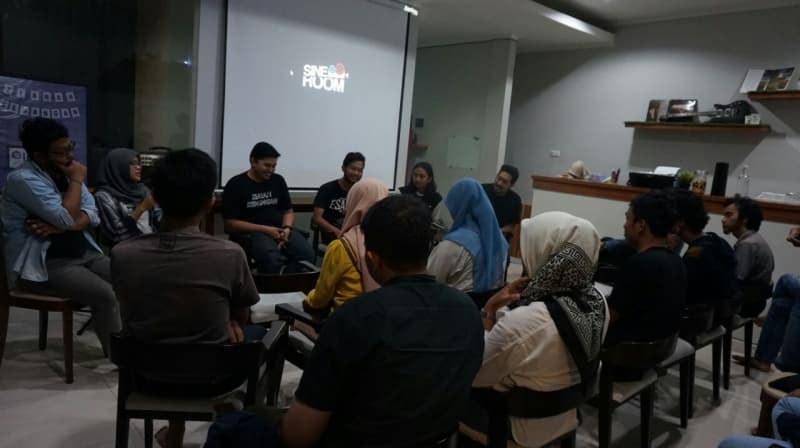 Suasana diskusi film Ziarah Kenangan. (Sineroom)