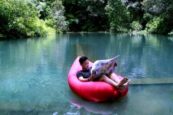 Danau Banaran terlihat jernih. (Instagram/Dwisatriyaaji)