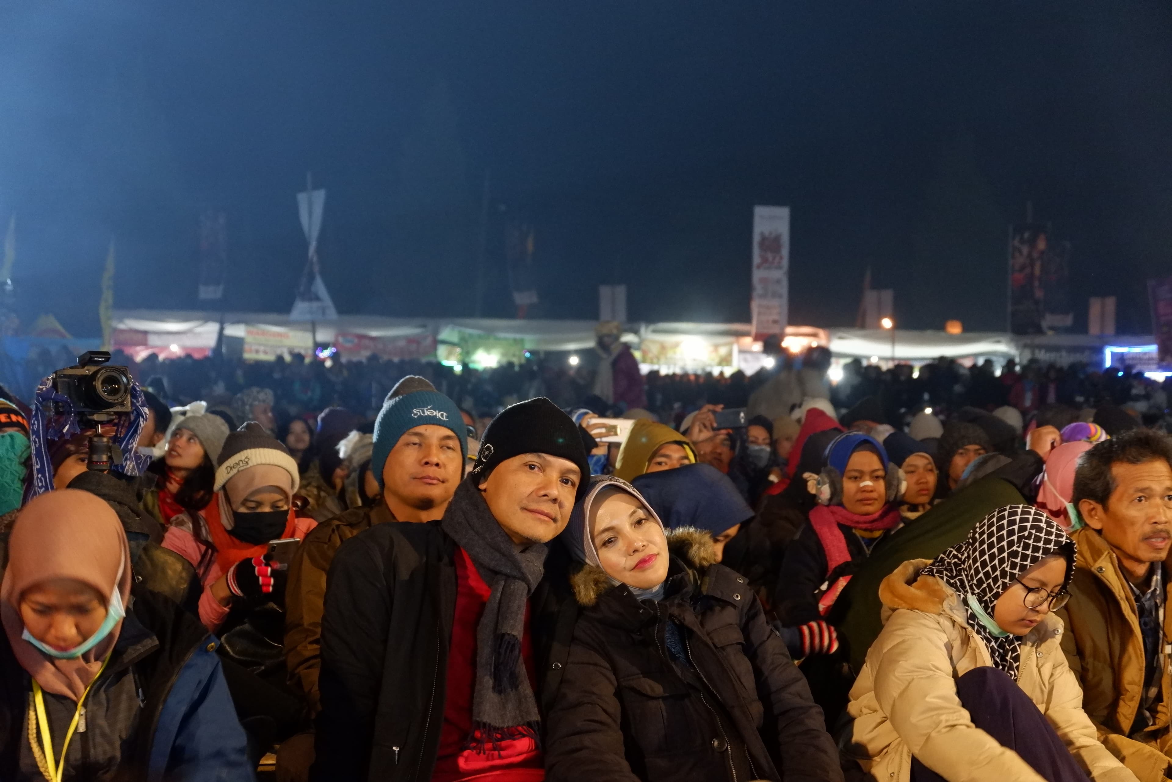 Ganjar Pranowo beserta istri. (Inibaru.id/Mayang Istnaini)