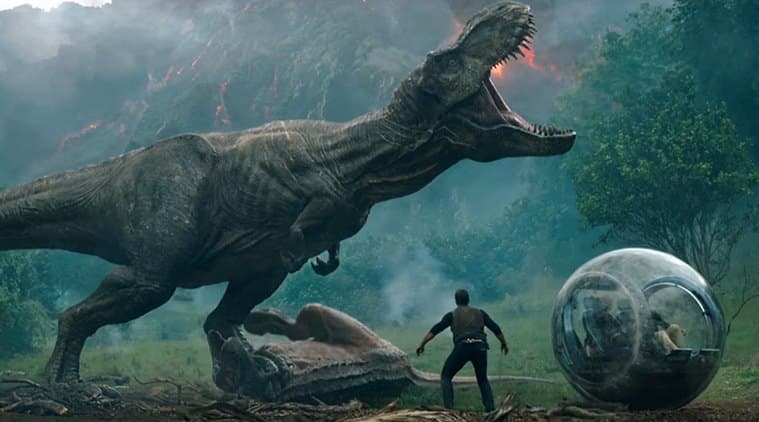 Cuplikan adegan "Jurassic World: Fallen Kingdom". (indianexpress.com)