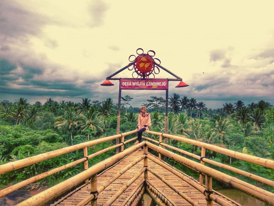 Salah satu spot swafoto di Desa Candirejo. (Instagram/amalia_jamil)