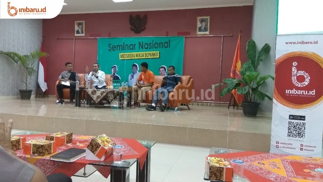 Direktur Pencegahan BNPT Brigjen Pol Ir Hamli memberi penjelasan bahaya radikalisme dan terorisme di dunia maya. (Inibaru.id/Artika Sari)