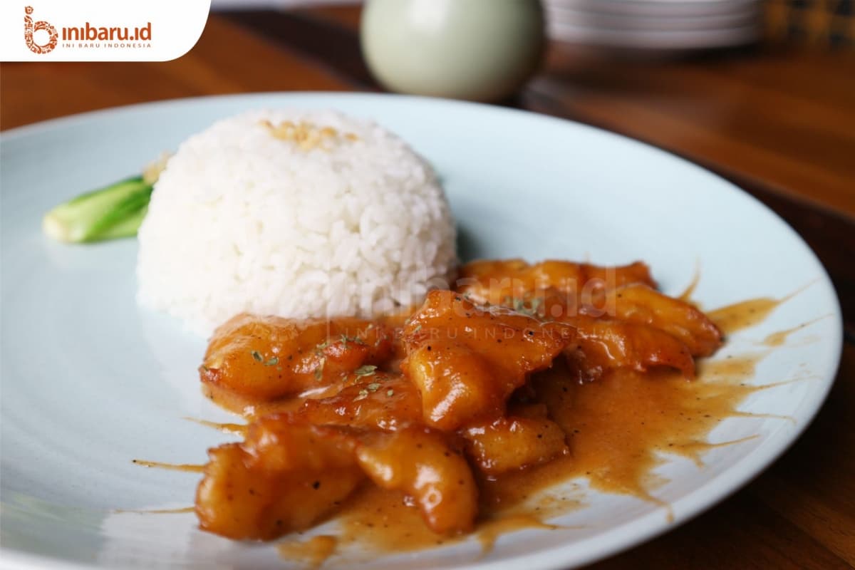 Dori saus mongolia ini rasanya yummy, lo! (Inibaru.id/ Artika Sari)