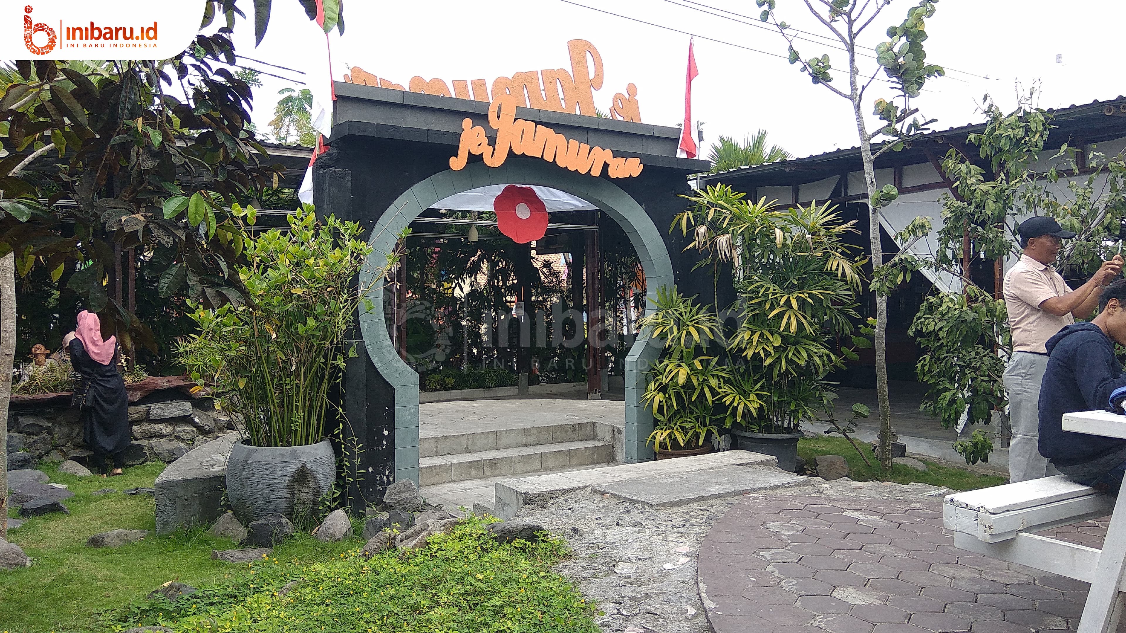 Salah satu spot foto di Jejamuran. (Inibaru.id/ Artika Sari)