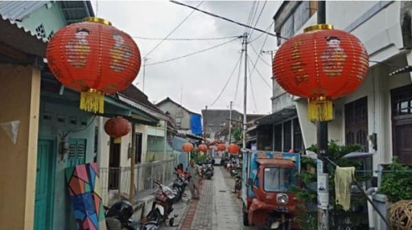 Kampung Sudiroprajan, tempat berbaurnya etnis Tionghoa dan Jawa di Surakarta. (Tribunnews)